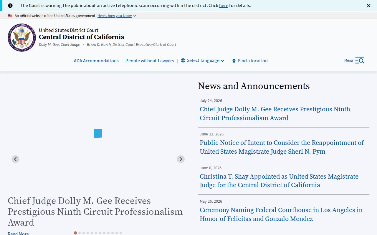 Banning resident lookup federal court access